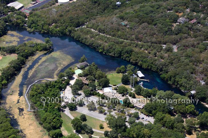 Aerial Image of Aquarena Springs, San Marcos, Texas - San Marcos Aerial Photographer Image San Marcos TX