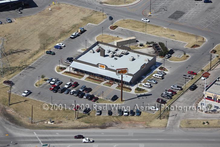 Aerial Image of Cracker Barrel Restaurant, Abilene, Texas - Abilene Aerial Photographer Image