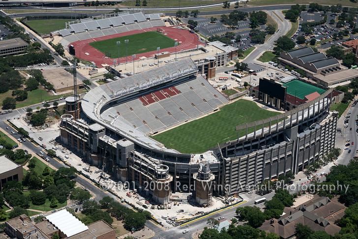 Aerial Image of Darrell K. Royal Texas Memorial Stadium, Austin, Texas - Austin Aerial Photographer Image Austin TX