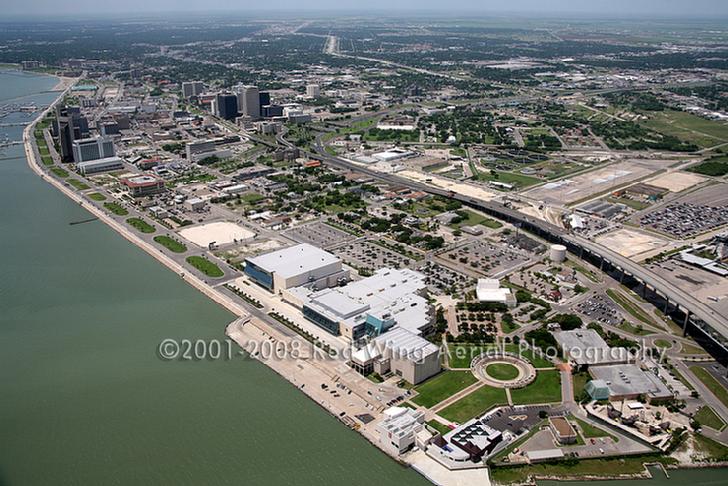 Aerial Image of Corpus Christi Convention Center, Corpus Christi, Texas - Corpus Christi Aerial Photographer Image Corpus Christi TX
