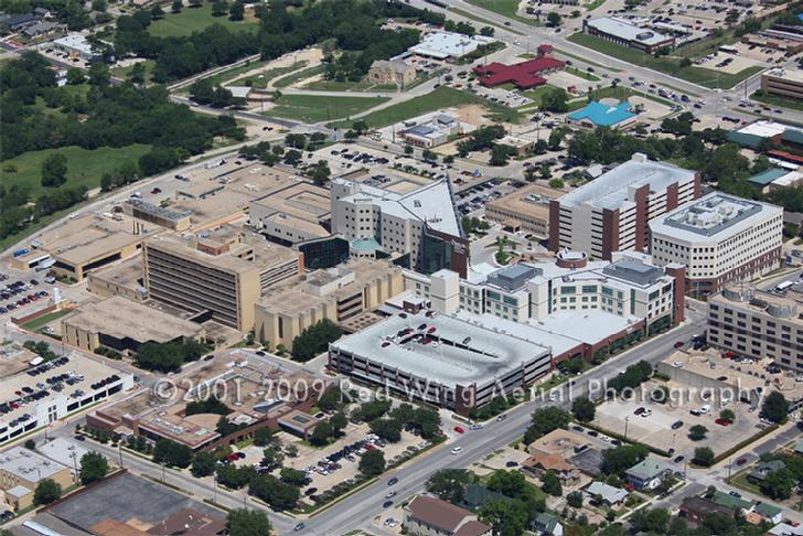 Aerial Image of Baylor All Saints Hospital, Fort Worth, Texas - Dallas Fort Worth Aerial Photographer Image