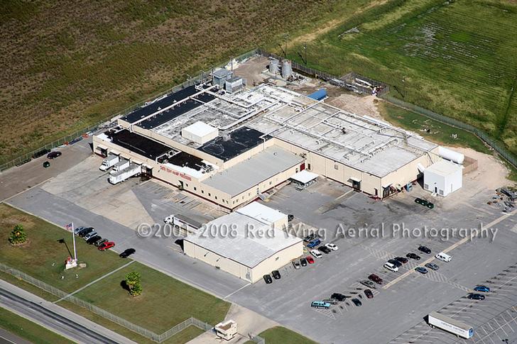Aerial Image of South Texas Shrimp Processors, Harlingen, Texas - Harlingen Aerial Photographer Image Harlingen Rio Grande Valley TX