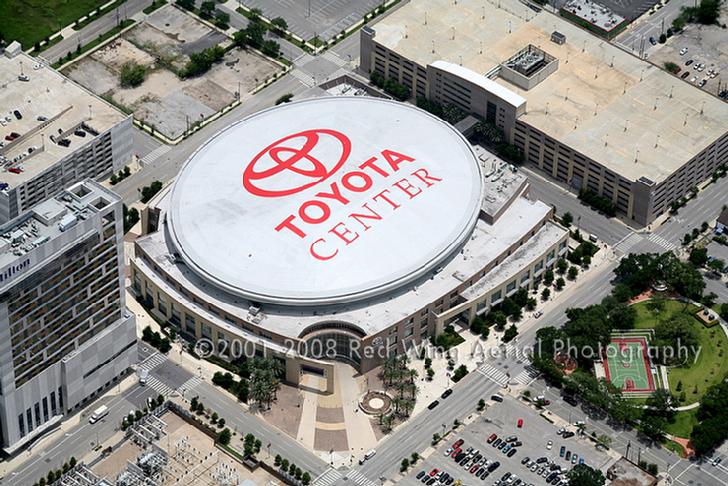 Toyota Center, Houston, Texas - Houston, Texas - Houston Aerial Photographer Image