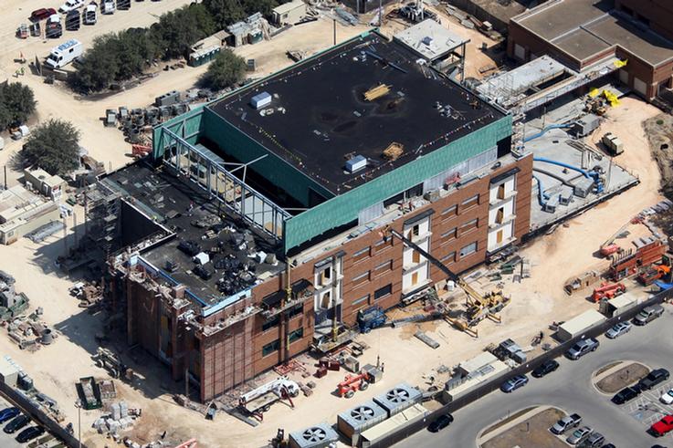 Texas Aerial Construction Progress Photographer Image